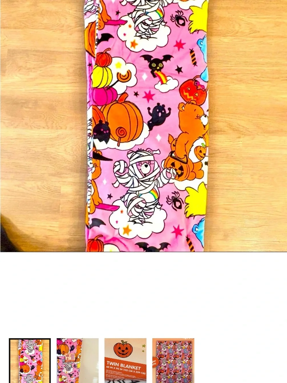NWT Care Bears NWT Viral Halloween carebear blanket twin$45